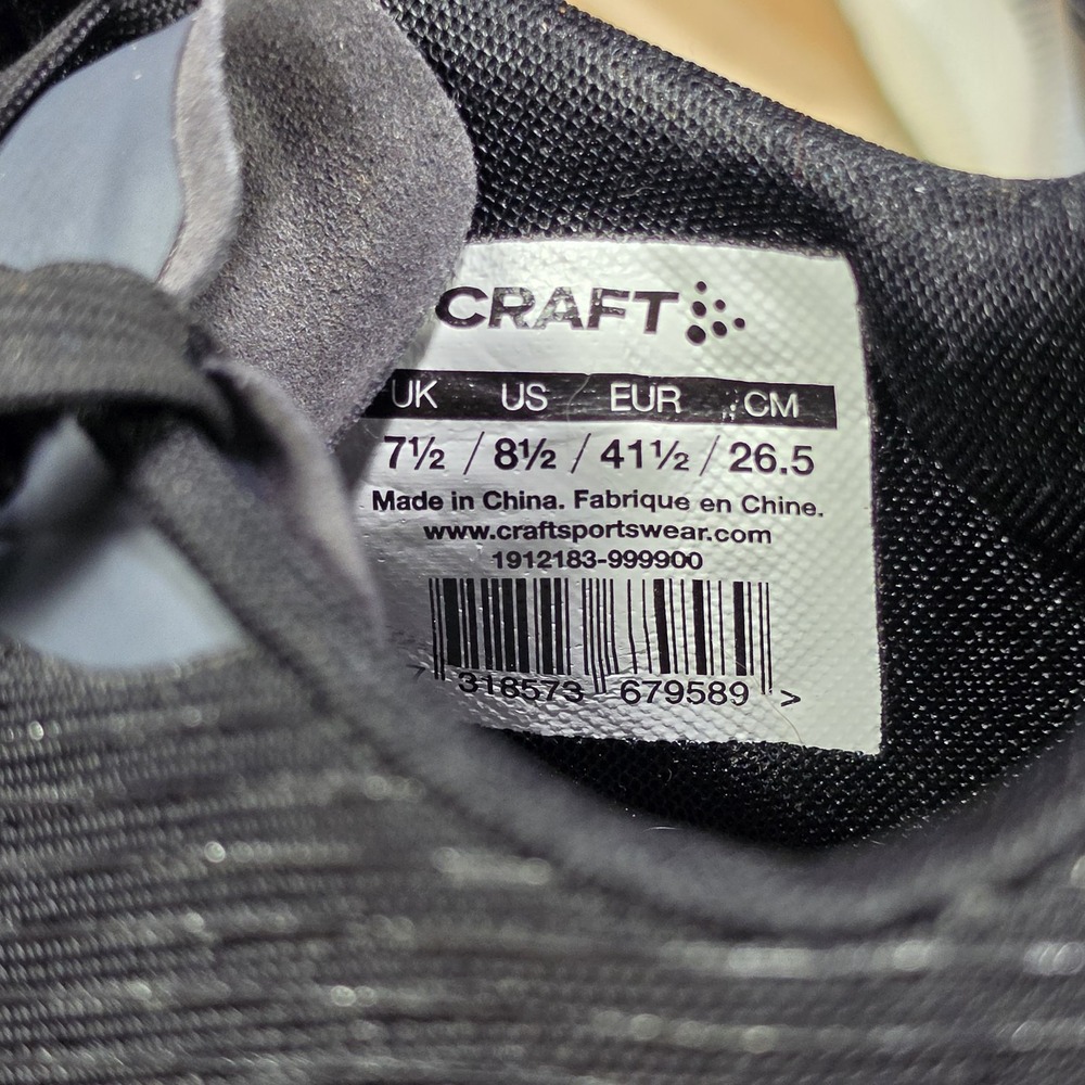 Craft Sports Pro Endurance Mens Athletic Running Shoes Size 8.5 Black White - Picture 12 of 14